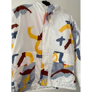 BALJINMA Abstract Graphic Puffer Jacket 3XL NWT